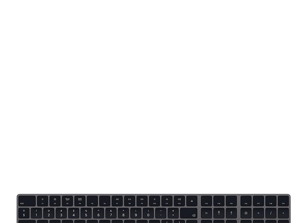 Half Apple Magic Keyboard Black